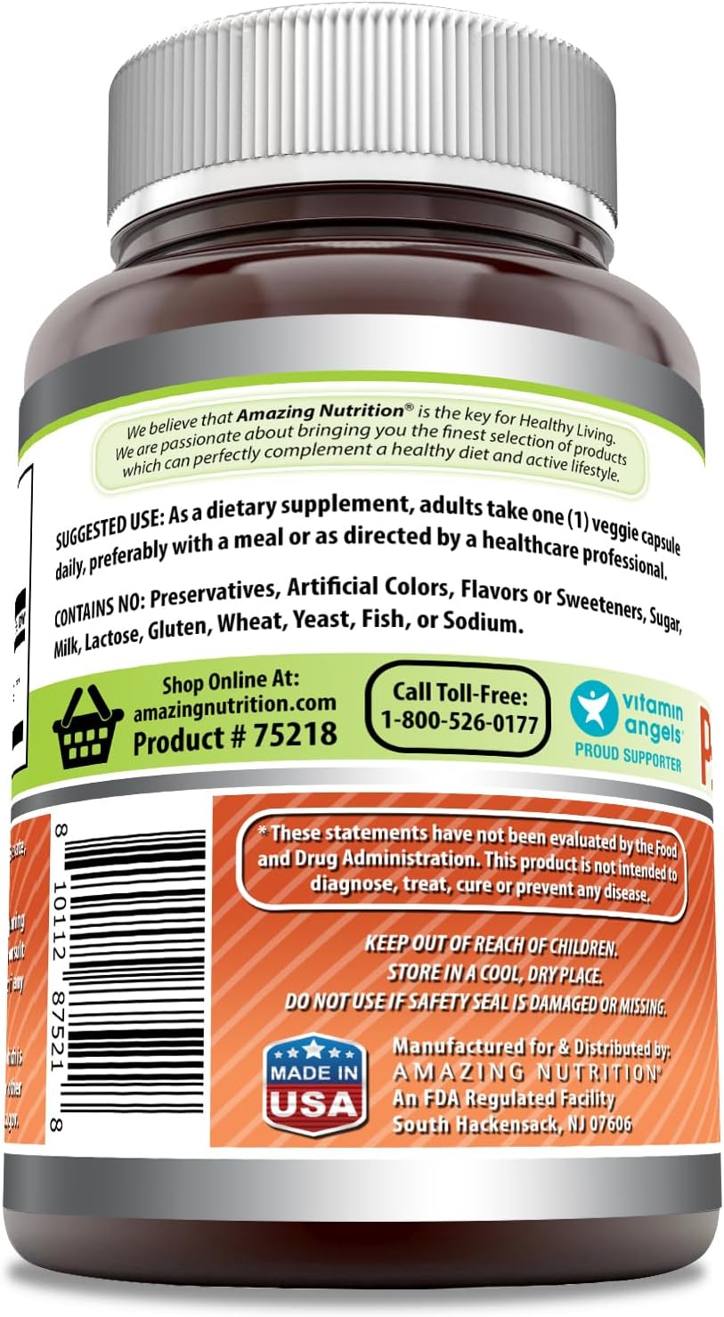 360 Count Psyllium Husk 750mg Veggie Capsules - Non-GMO, Gluten Free, Made in USA - Suitable for Vegetarians - Amazing Nutrition & Formulas