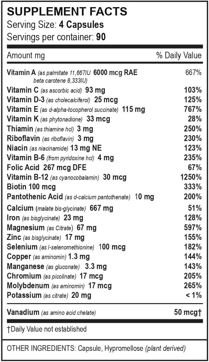 360 Count Vita4Life Bariatric Multi-Standard Formula Multivitamins