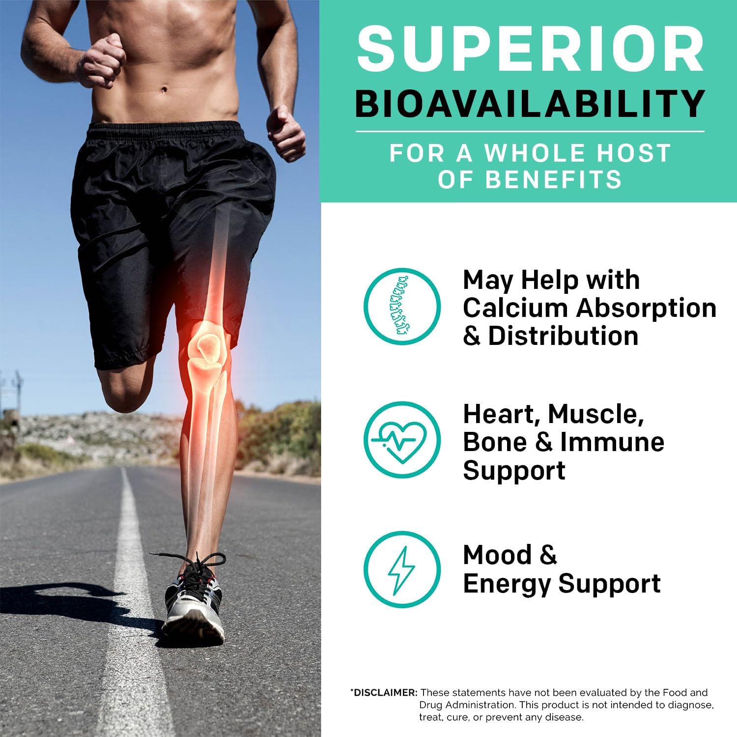 360 ct PrimeMD Calcium Supplements - 600mg Calcium, Vitamin D3 K2 5000 IU - Heart, Bone & Body Defense - Gluten-Free, Vegan - Men & Women