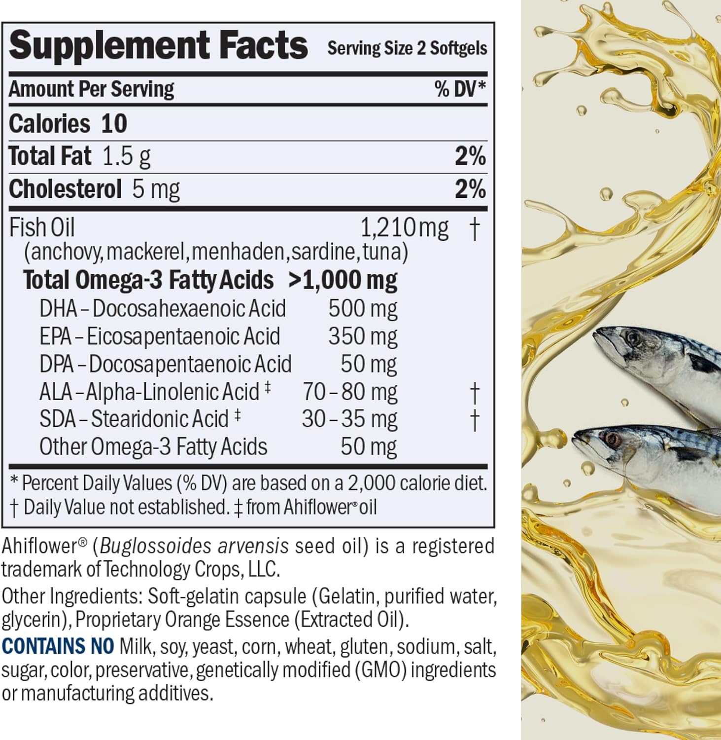360 Softgels Andrew Lessman Maximum Essential Omega-3 Orange - High Potency, Ultra-Pure Oils, High DHA, No Mercury, Easy to Swallow