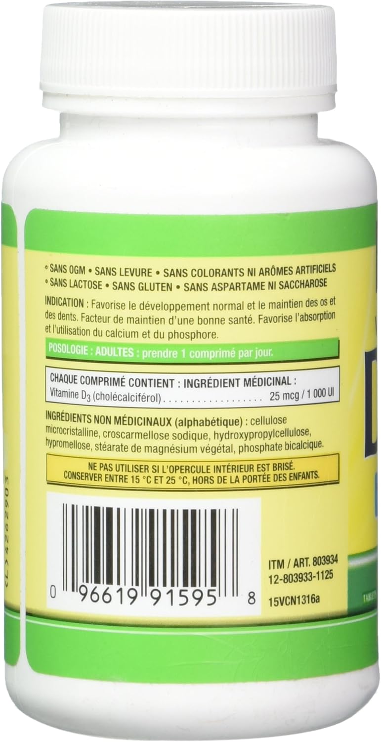 360 Tablets Kirkland Signature Vitamin D3 1000 IU - High-Quality Supplement for Bone Health & Immune Support