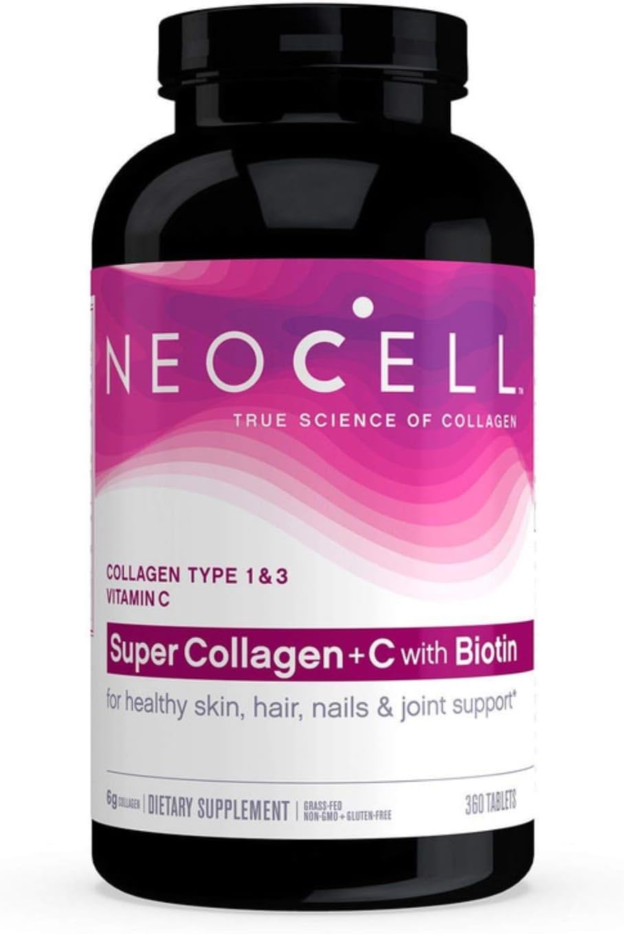 360 Tablets NeoCell Super Collagen Type I & III with Vitamin C - Enhance Skin Health and Joint Support