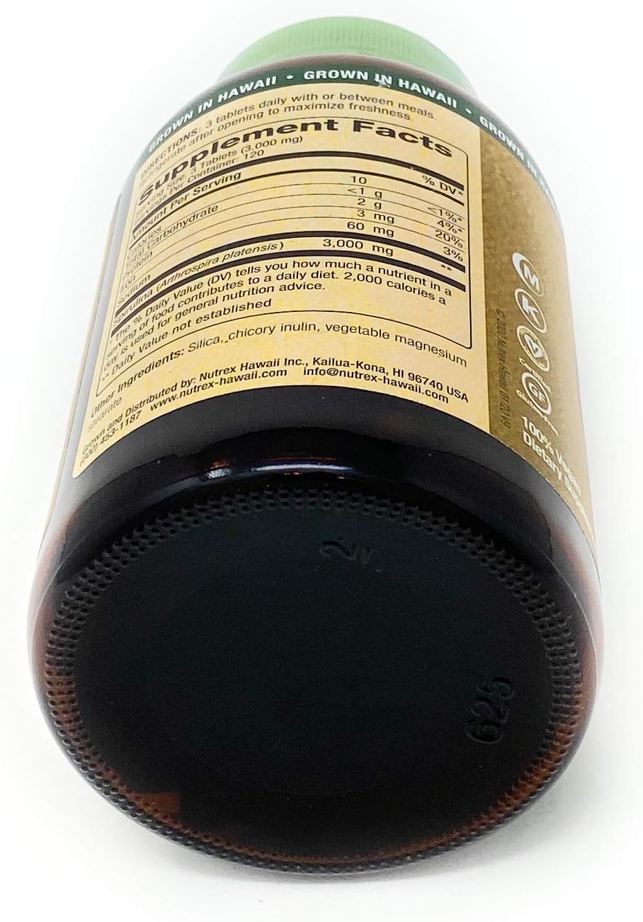 360 Tablets of Nutrex Hawaii Pure Hawaiian Spirulina 1000mg - Natural Superfood Supplement