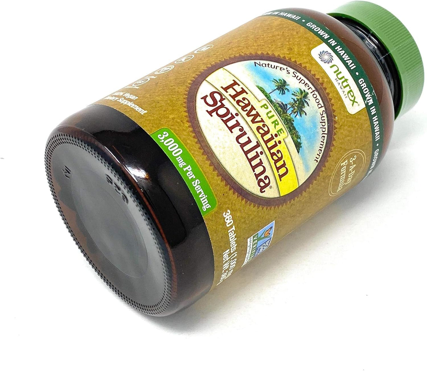 360 Tablets of Nutrex Hawaii Pure Hawaiian Spirulina 1000mg - Natural Superfood Supplement
