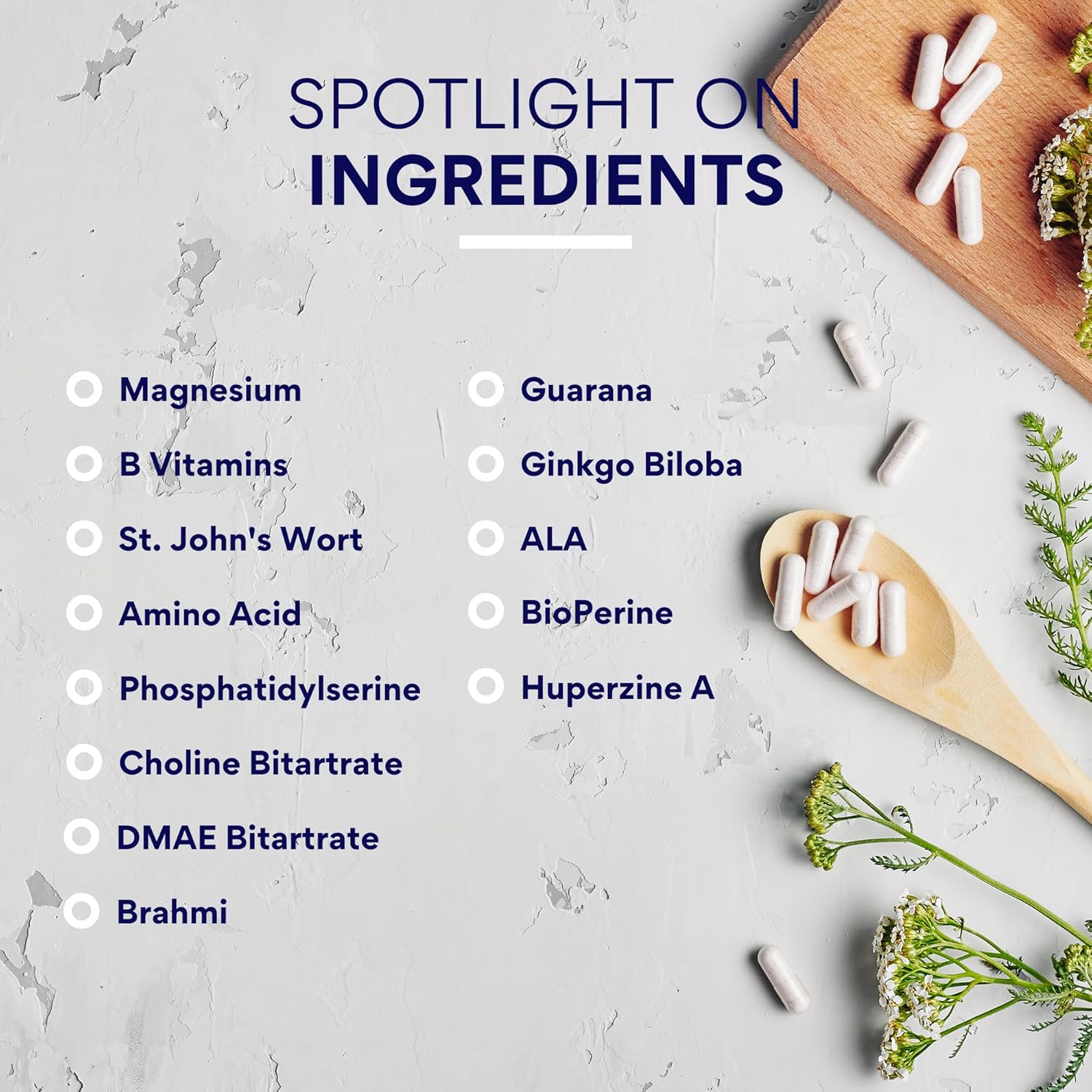 360 Vegan Brain Booster Capsules - Cognitive Function Nootropic Supplement - 6 Bottles of Research Verified Brain Support