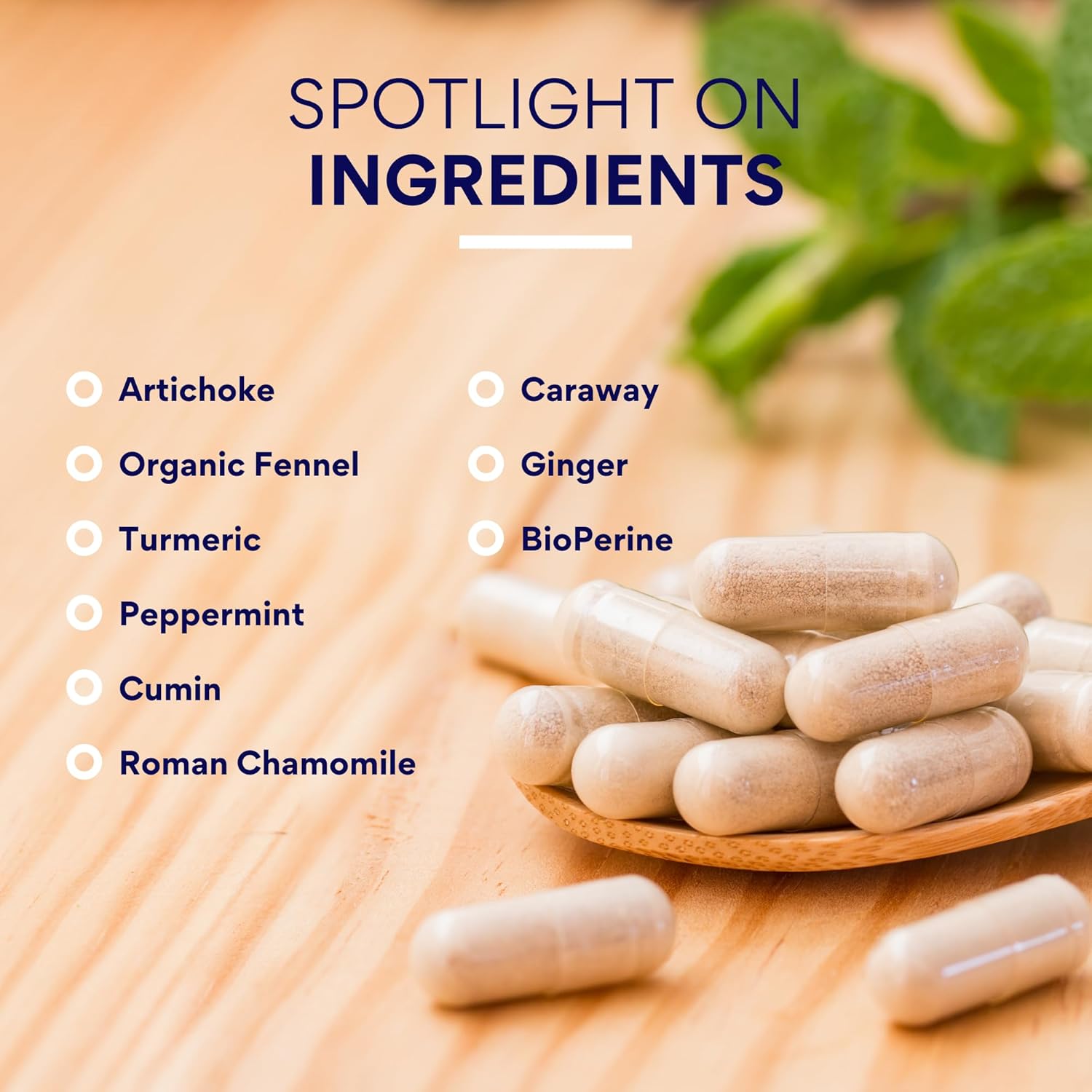 360 Vegan Capsules for Gas & Bloating Relief - Research Proven Ingredients: Artichoke, Ginger, Peppermint - Relax Intestinal Muscles, Eliminate Gas Buildup