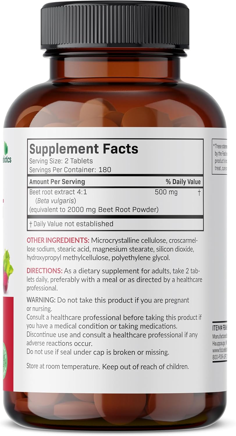 360 Vegetarian Beet Root Extra Strength Tablets by Futurebiotics - Non-GMO