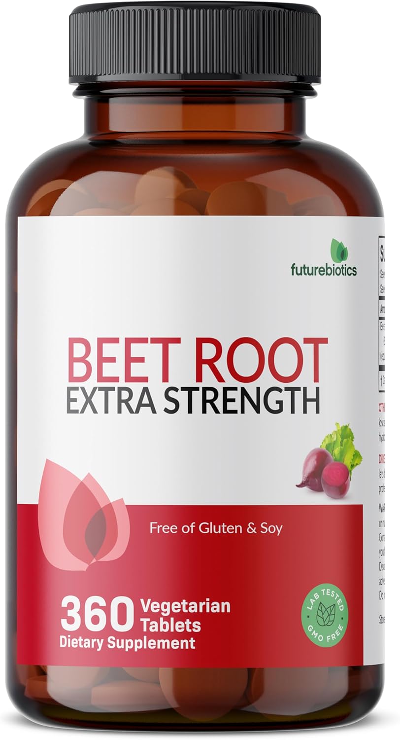 360 Vegetarian Beet Root Extra Strength Tablets by Futurebiotics - Non-GMO
