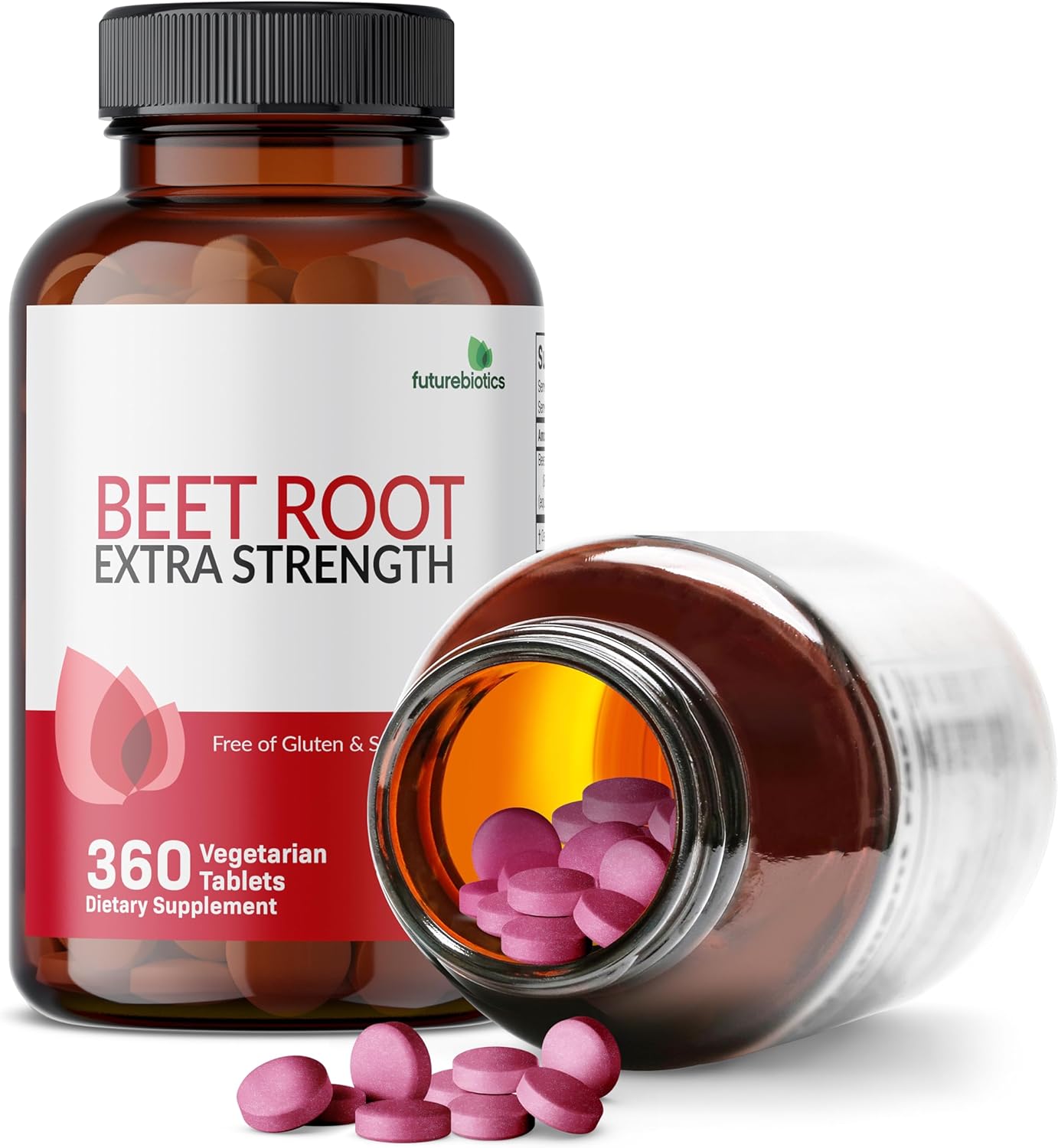 360 Vegetarian Beet Root Extra Strength Tablets by Futurebiotics - Non-GMO