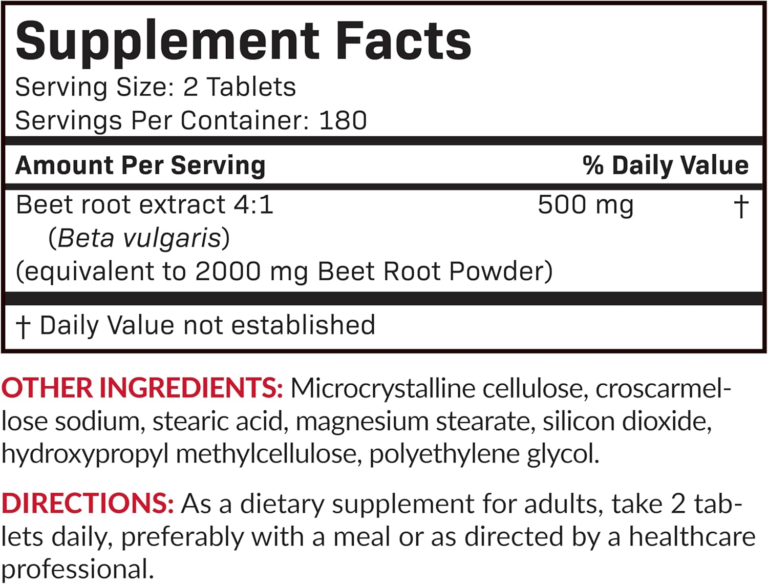 360 Vegetarian Beet Root Extra Strength Tablets by Futurebiotics - Non-GMO