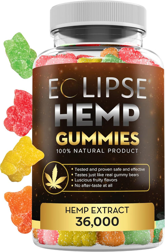 36,000 MG Eclipsemetabolism boosterGummies - 60 Count, 600 MG Per Gummy Bear,metabolism boosterOil, USA-Made