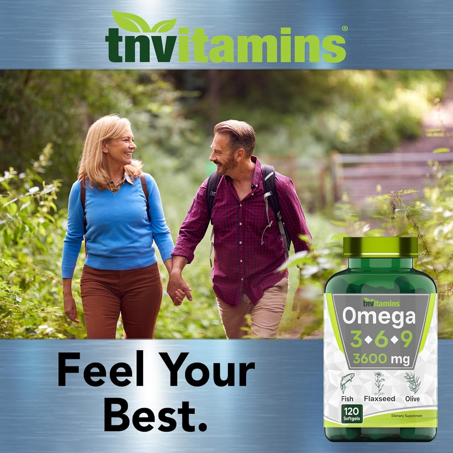 3600mg Triple Omega 3-6-9 Softgels for Men & Women | Fish, Flaxseed, & Olive Oil | EPA, DHA, ALA, LA | Non-GMO Omega Supplement
