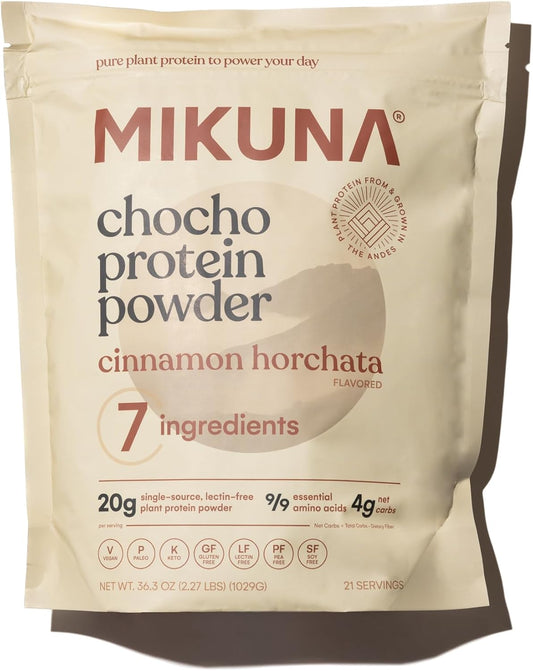 36.3 OZ Mikuna Cinnamon Horchata Chocho Protein Powder - Vegan, Gluten-Free