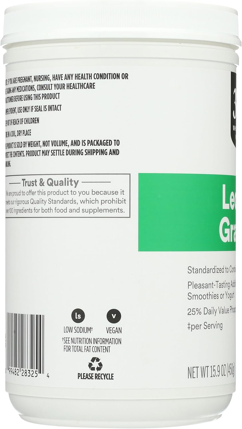 365 by Whole Foods Market Lecithin Granules 15.9 oz - Natural Source of Choline for Health & Wellness