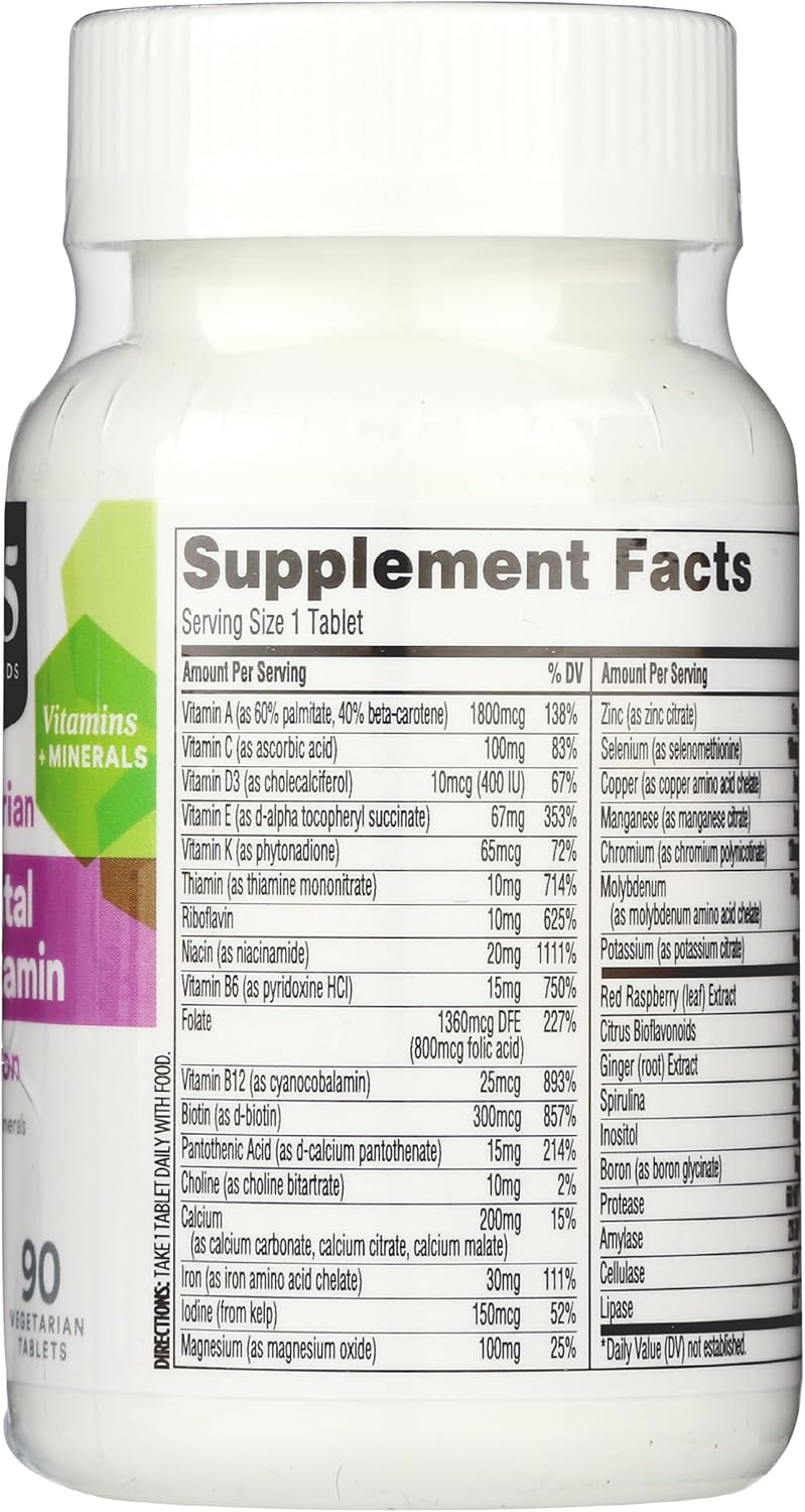 365 by Whole Foods Market Multi Prenatal One Daily 90 Tablets - Essential Daily Prenatal Vitamins