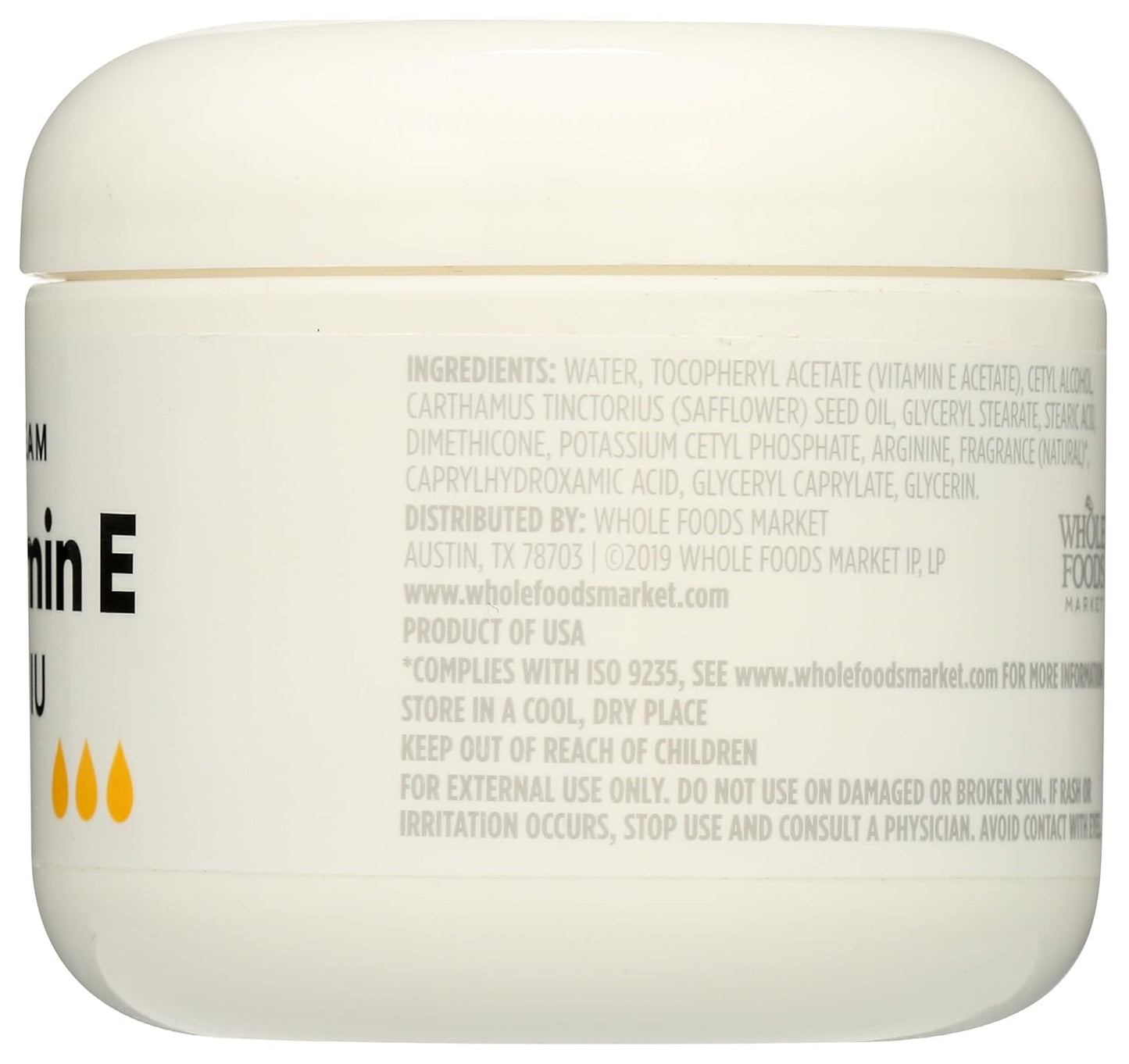 365 by Whole Foods Market, Vitamin E Cream with 28000 IU - 4 oz Jar