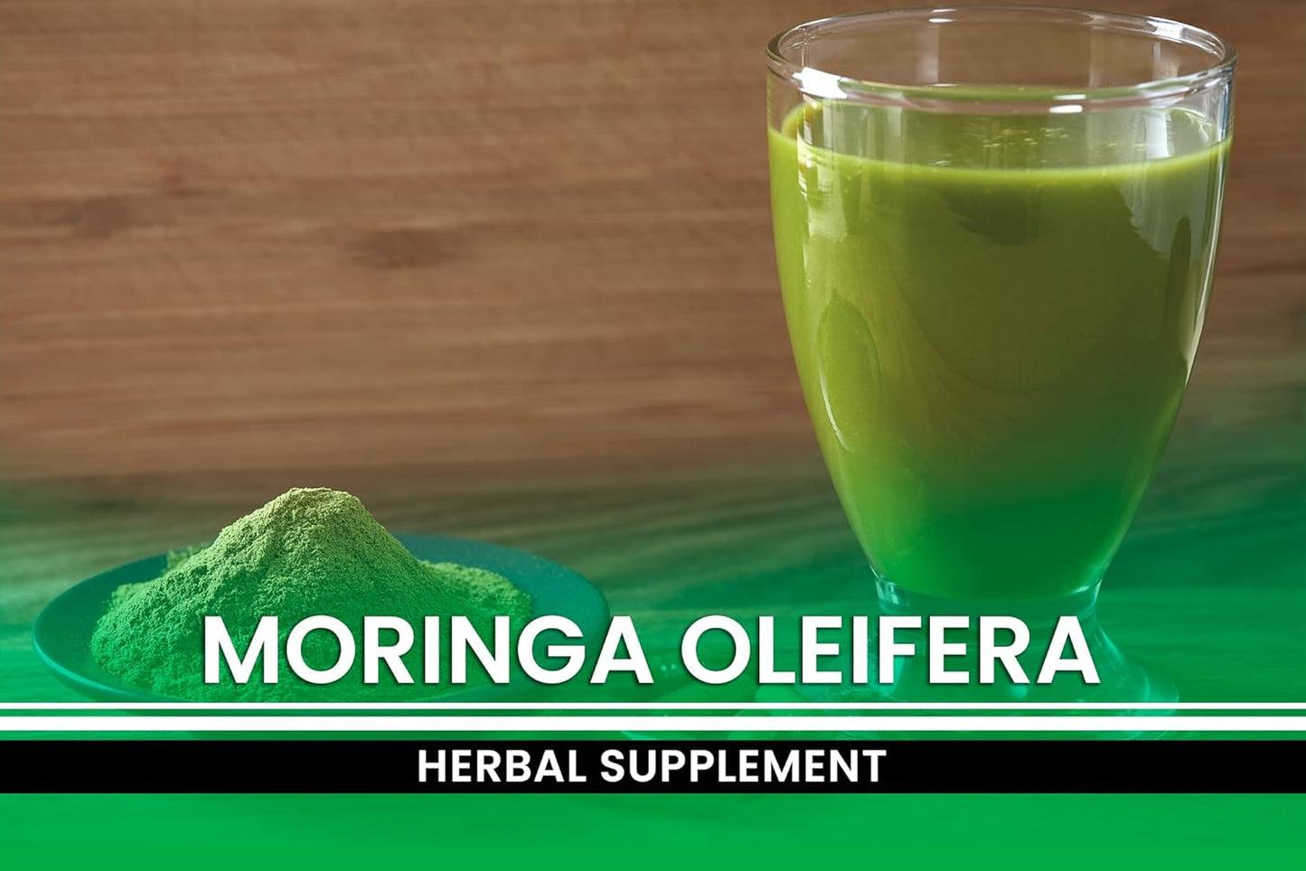 365 Capsules of Pure Moringa with Original Ingredients, Lab Verified - No Magnesium or Rice Fillers