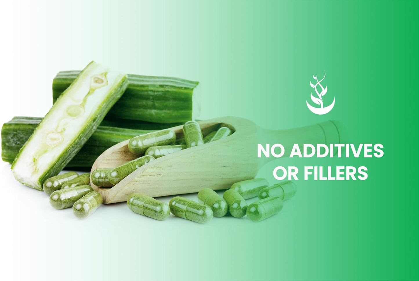 365 Capsules of Pure Moringa with Original Ingredients, Lab Verified - No Magnesium or Rice Fillers