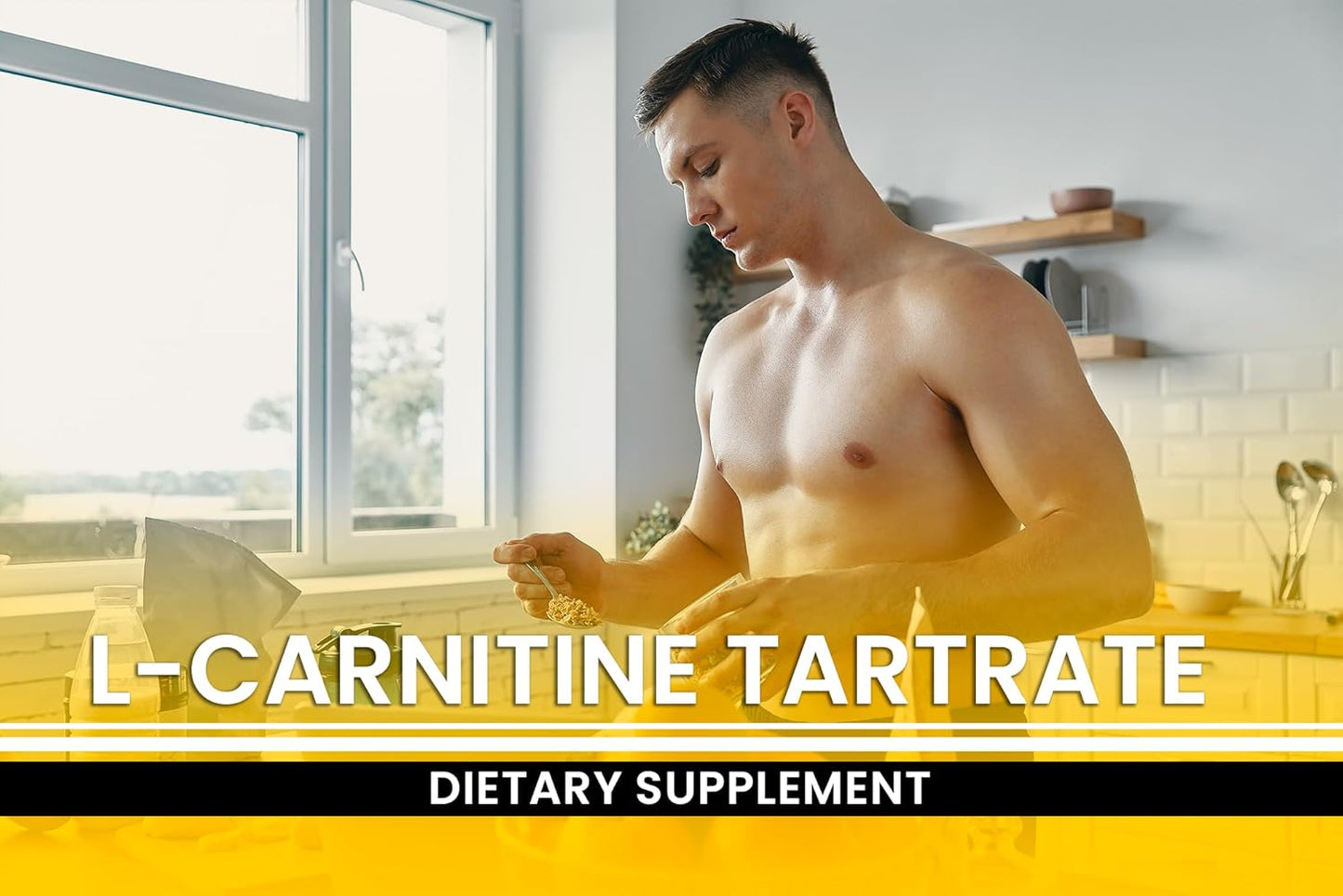 365 Capsules Pure L-Carnitine Tartrate - No Magnesium or Rice Fillers, Lab Verified