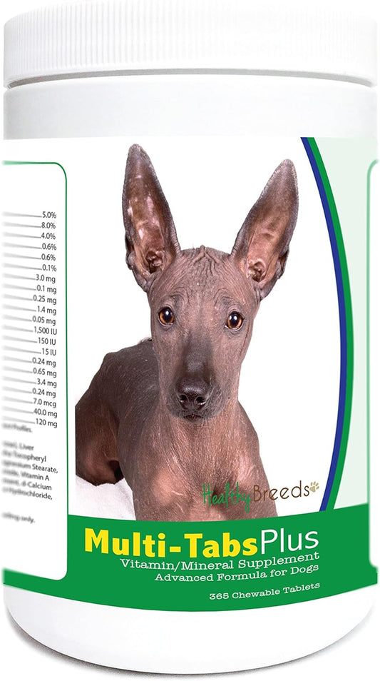 365 Count Healthy Breeds Xoloitzcuintli Multi-Tabs Plus Chewable Tablets for Optimal Health