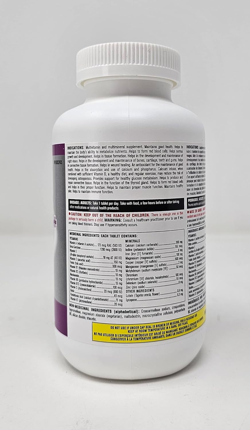 365-Count Kirkland Signature Women's 50+ Multivitamin Tablets for Daily Nutrition