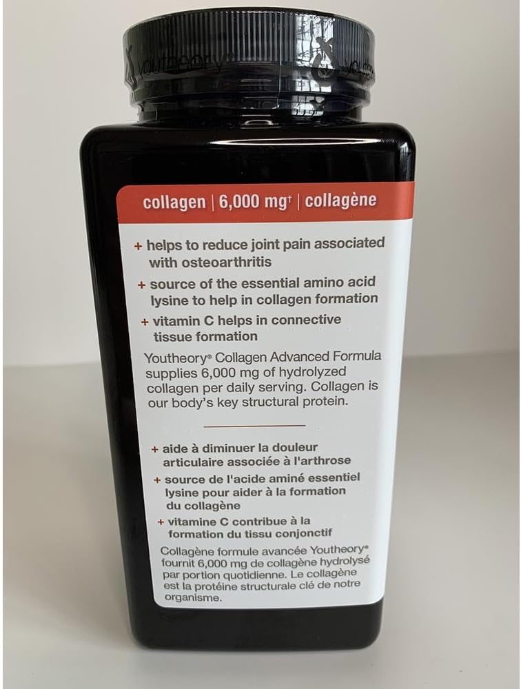 390 ct Youtheory Collagen Advanced Formula Tablets for Skin, Hair, and Nail Health