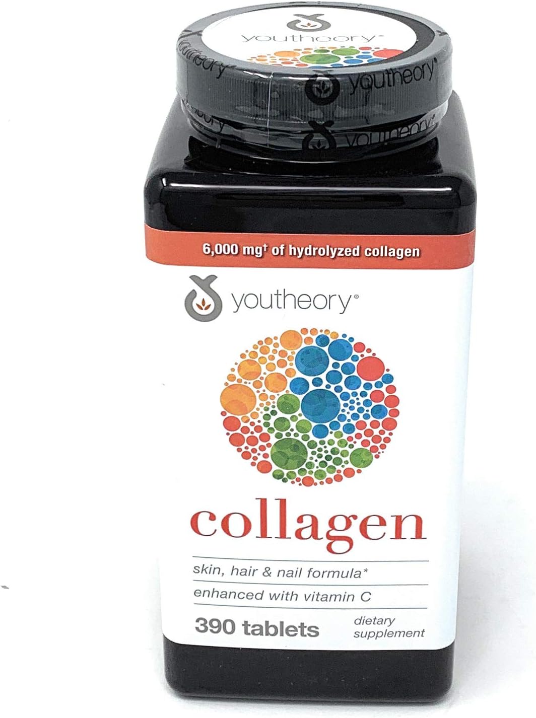 390 Tablets Youtheory Collagen with Biotin Supplement for Hair, Skin & Nails