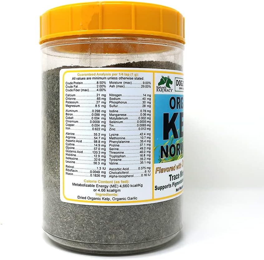 3lb Dogzymes Organic Norwegian Kelp with Garlic: Natural Dog Supplement