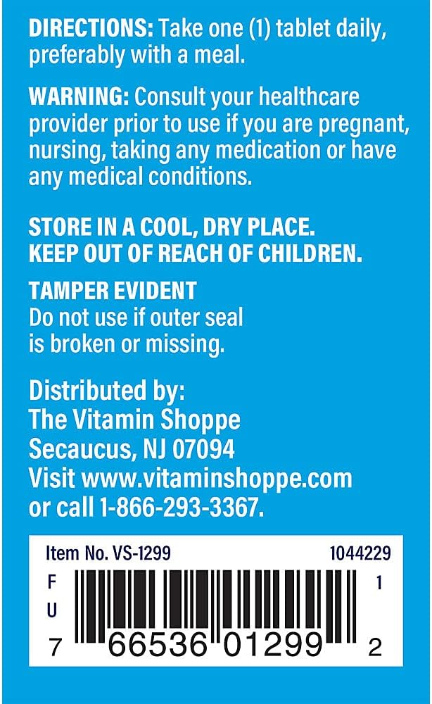 3MG Chelated Boron Tablets for Bone Support - High Absorption Mineral Supplement by The Vitamin Shoppe