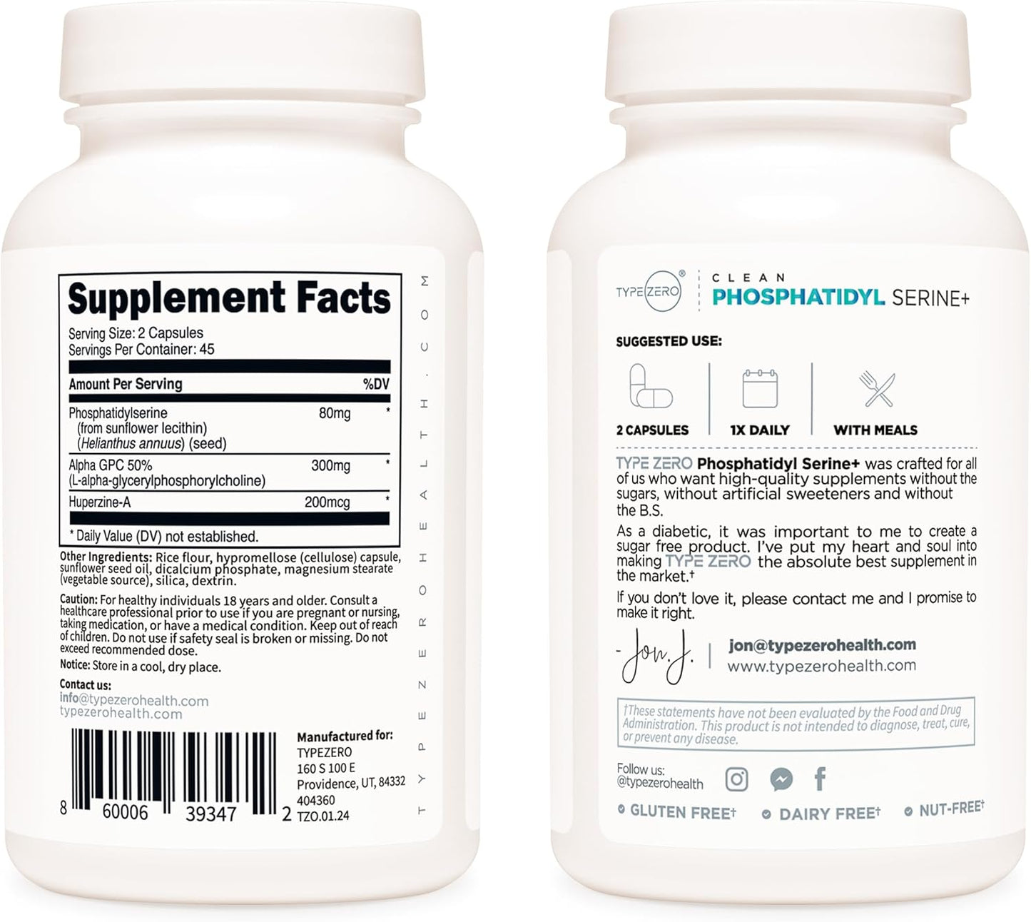 3X Strength Phosphatidylserine Nootropic Supplement with Alpha GPC and Huperzine A for Clean Focus and Memory Support