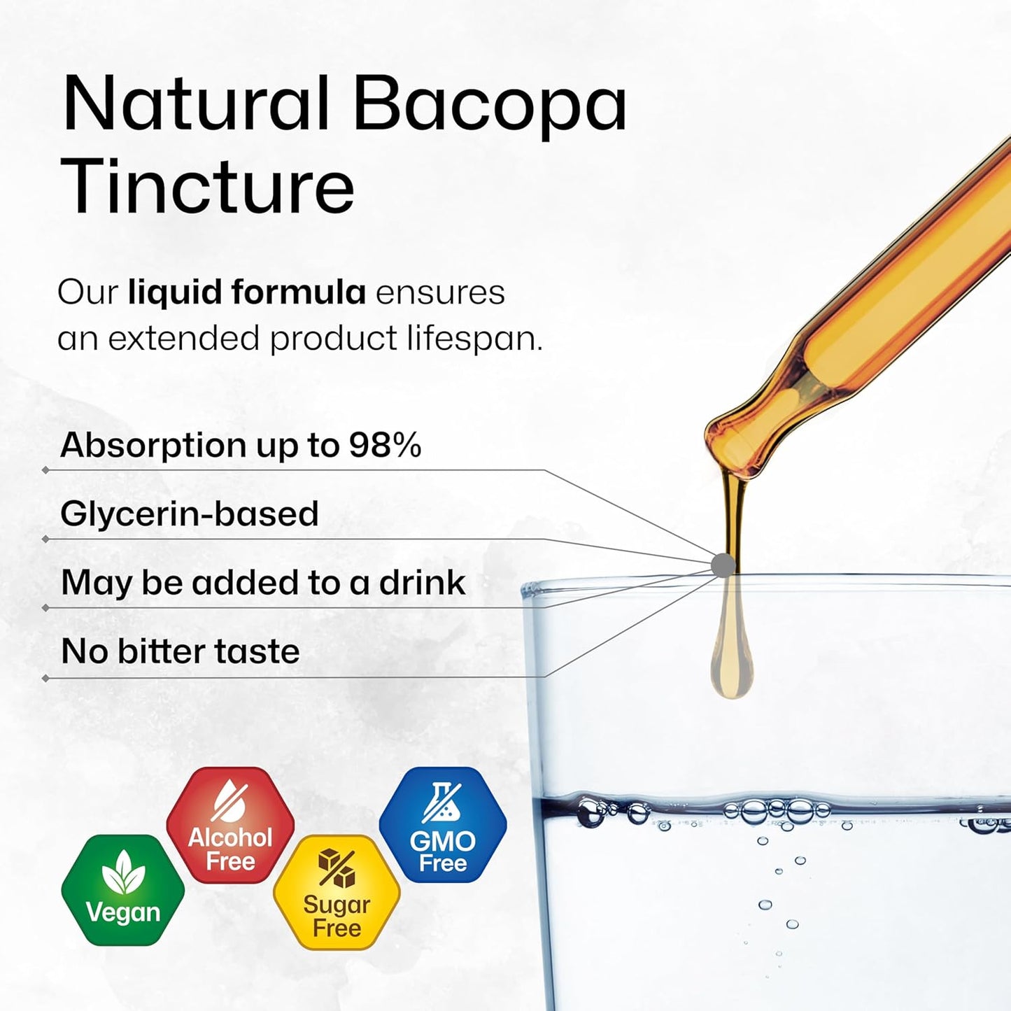 4 Fl. Oz. Bacopa and Ginkgo Biloba Tincture Combo for Cognitive Health by BIO KRAUTER