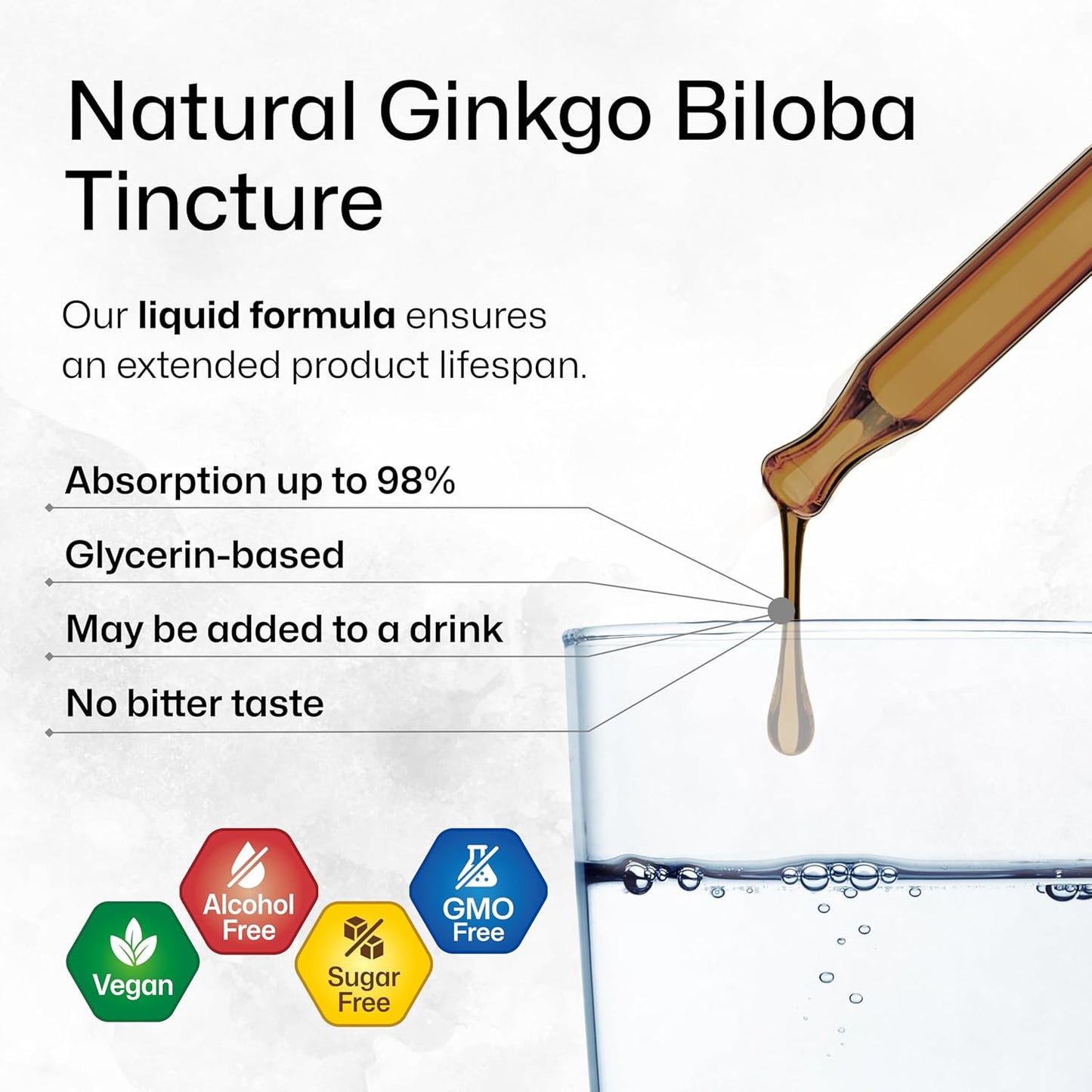 4 Fl. Oz. Bacopa and Ginkgo Biloba Tincture Combo for Cognitive Health by BIO KRAUTER