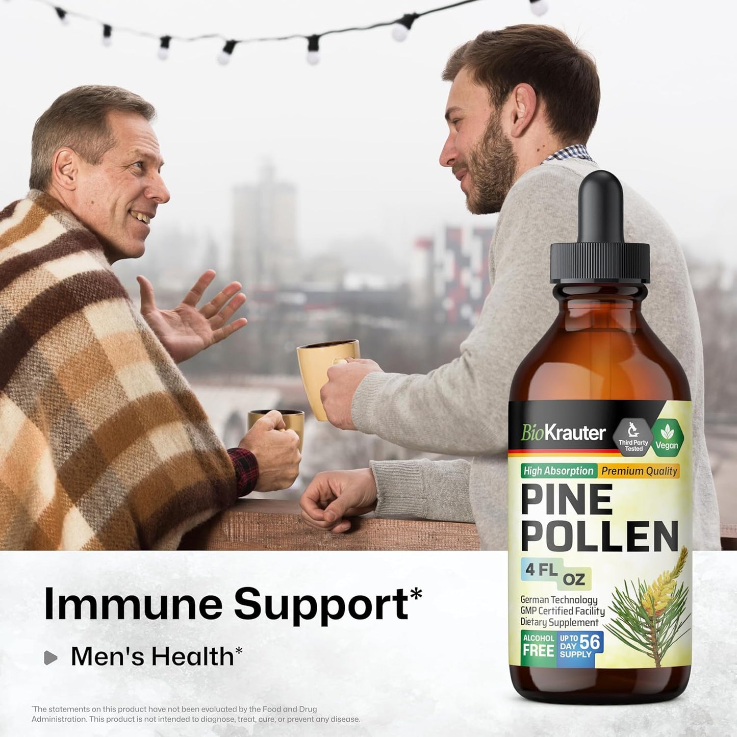 4 Fl. Oz. Pine Pollen and Stinging Nettle Tinctures by BIO KRAUTER