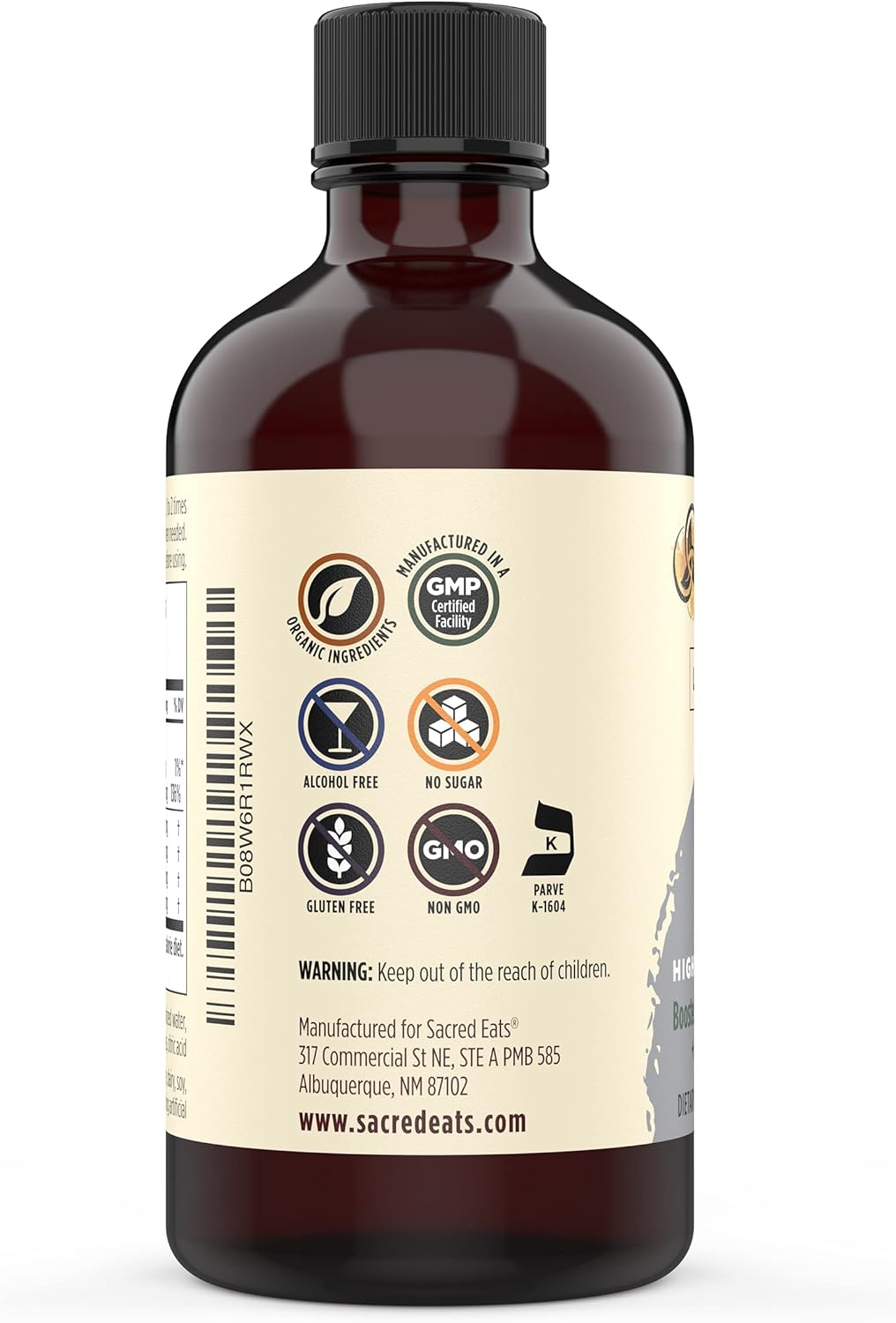 4-in-1 Immune Support Supplement with Liquid Zinc, Organic Elderberry, and Echinacea for Adults & Kids | High Quercetin | Great Taste | Alcohol & Gluten Free | Non GMO | 4.0 Oz