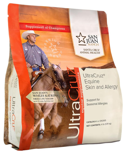 4 lb. Pellet UltraCruz Equine Skin and Allergy Supplement - Horse Skin Care Formula