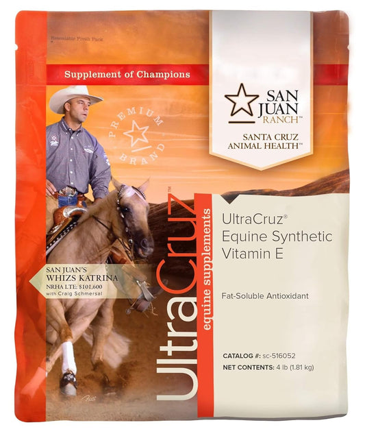 4 lb UltraCruz Equine Synthetic Vitamin E Powder Supplement for Horses (112 Day Supply)