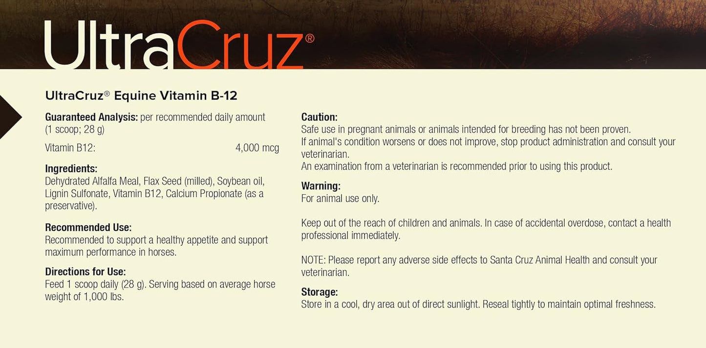 4 lb UltraCruz Equine Vitamin B-12 Supplement for Horses
