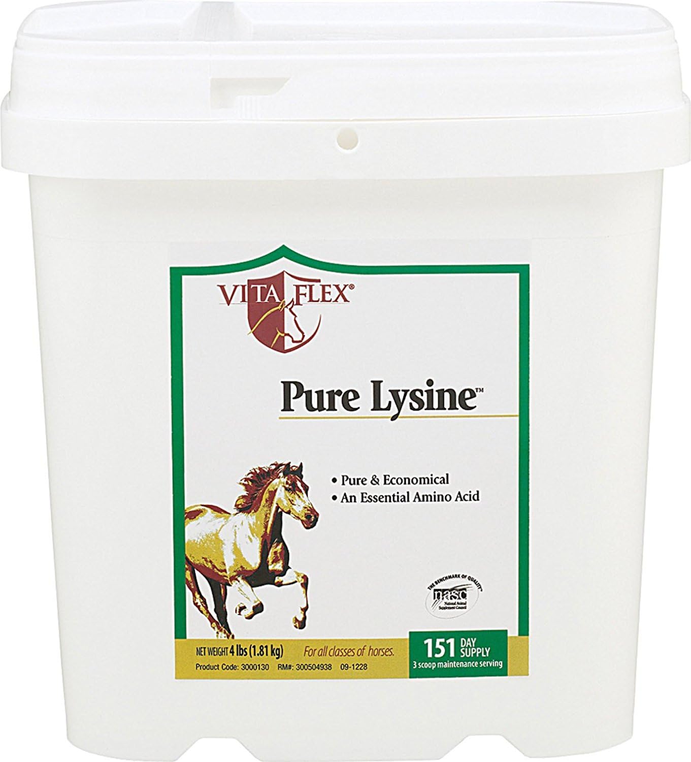4 lb Vita Flex Pure Lysine Horse Supplement, 151 Servings
