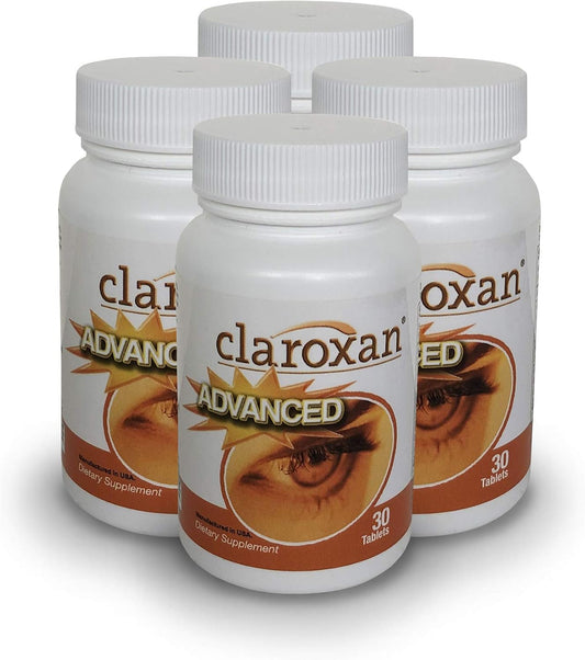 4 Month Supply of Pacific Health Claroxan Advanced Eye Health Supplement