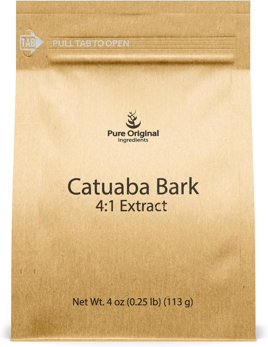 4 oz Catuaba Bark Extract - Pure Original Ingredients, 4:1 Extract Fine Powder - Dietary Supplement