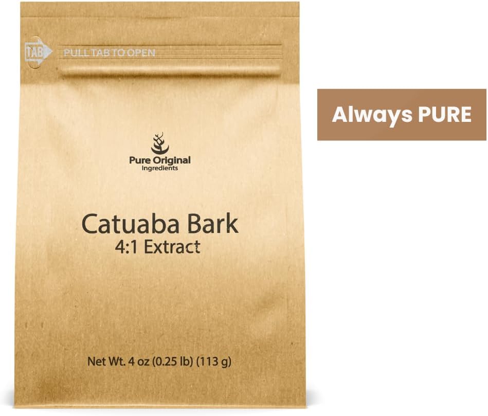 4 oz Catuaba Bark Extract - Pure Original Ingredients, 4:1 Extract Fine Powder - Dietary Supplement