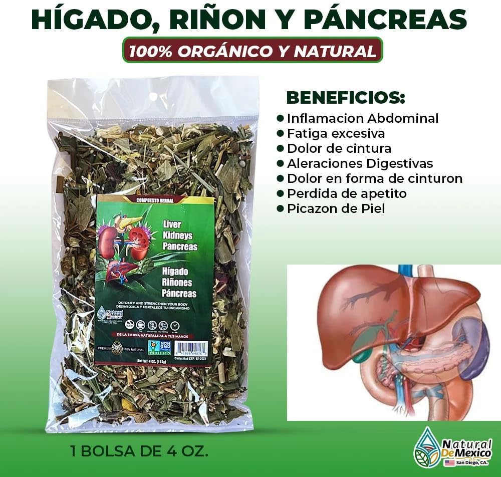 4 oz Herbal Compound for Liver, Kidney, and Pancreas with Abdominal Inflammation Relief - 113g