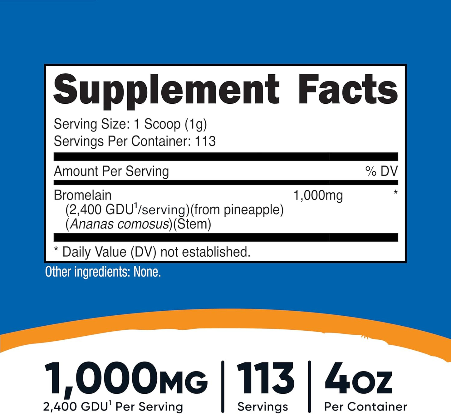 4 OZ Nutricost Bromelain Powder - Non-GMO, Vegetarian, Gluten Free Formula