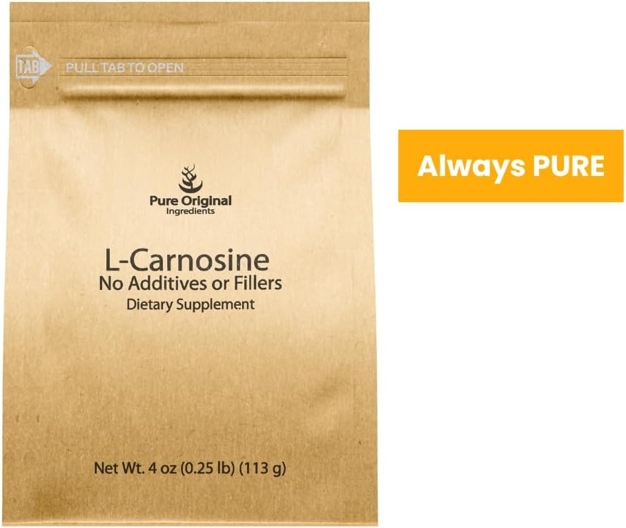 4 oz Pure Original L-Carnosine Powder - Lab-Verified Dietary Supplement with No Additives