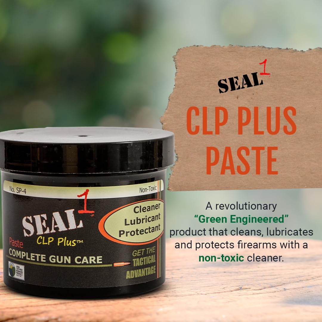 4 oz Seal 1 CLP Plus Gun Cleaner Paste - All-in-One Lubricant, Protectant, and Rust Inhibitor