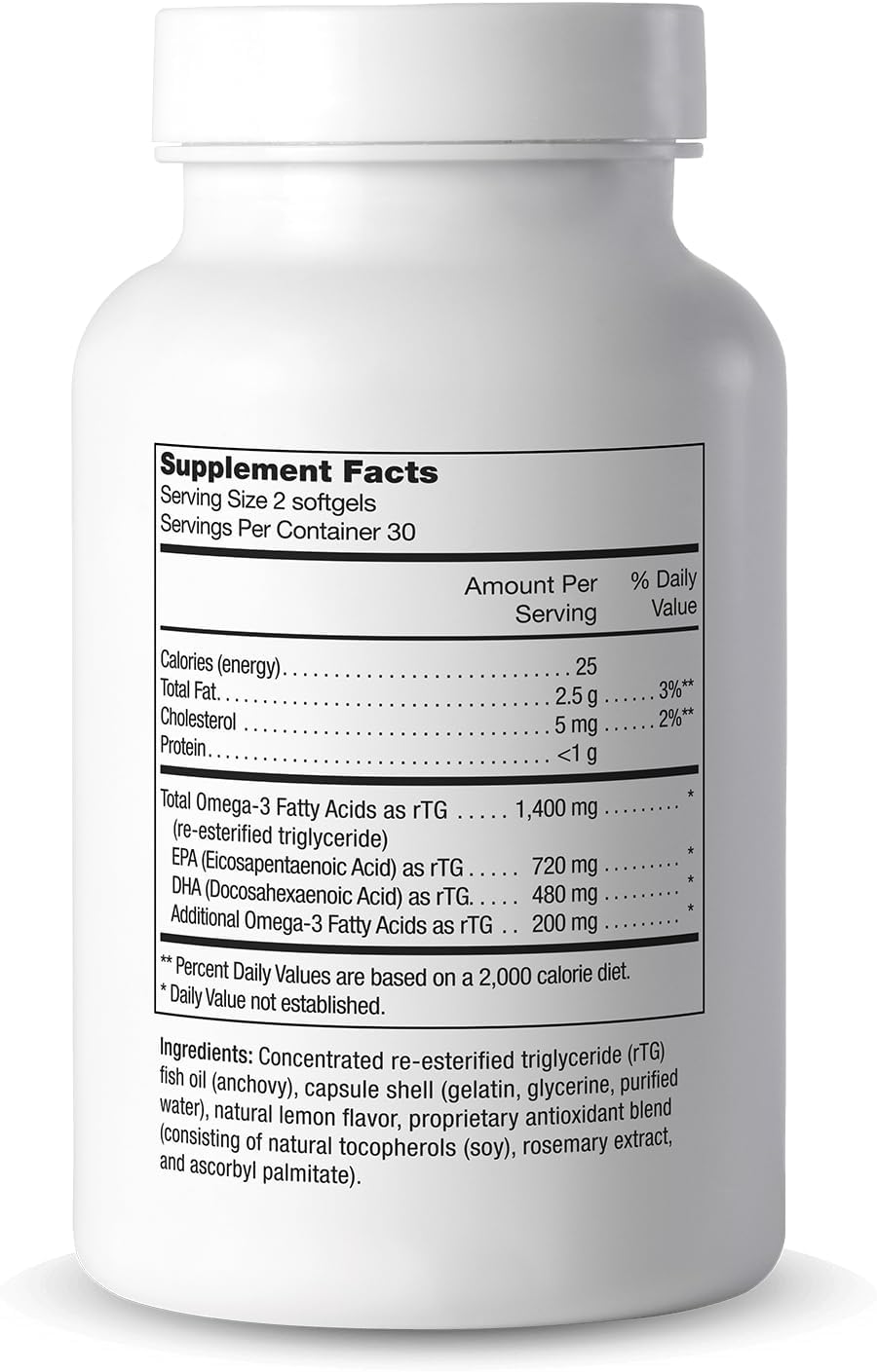 4 Pack Cooper Complete Advanced Omega 3 Fish Oil Supplement - 60 Softgels, 1400mg EPA + DHA Omega-3 Fatty Acids