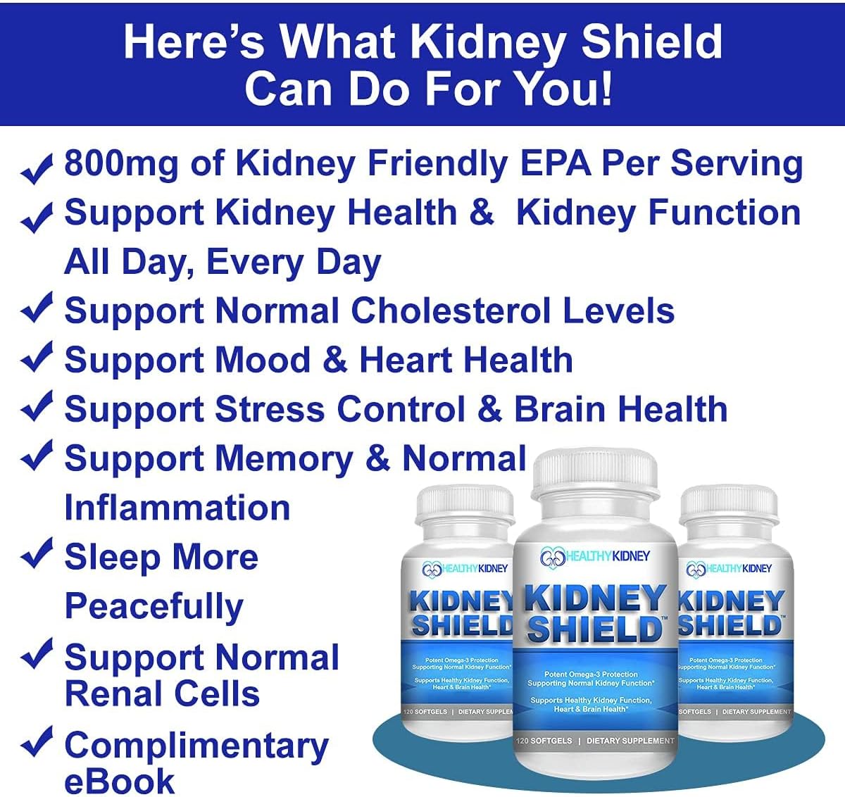 4-Pack Kidney Restore & Shield Bundle - Natural Support for Kidney Cleanse, Detox, Repair - Comprehensive Supplement for Renal Health & Function