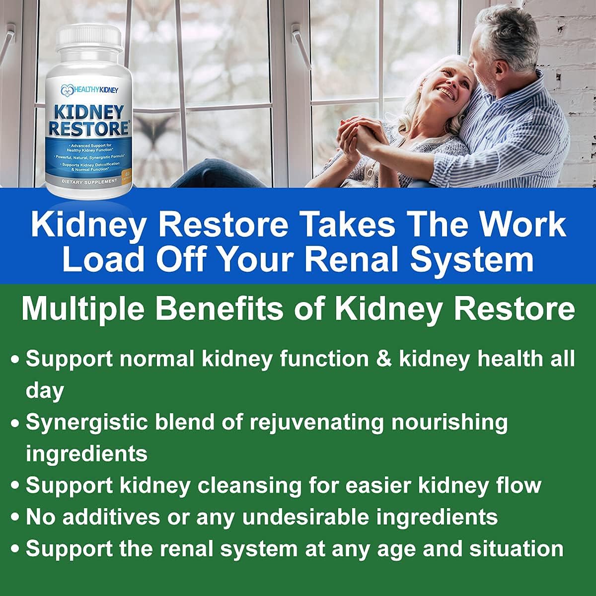 4-Pack Kidney Restore & Shield Bundle - Natural Support for Kidney Cleanse, Detox, Repair - Comprehensive Supplement for Renal Health & Function