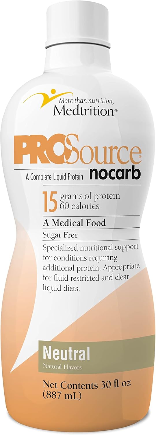 4 Pack Medtrition Liquid Collagen Peptides Type I, III 15 Grams Protein per Oz - Prosource NoCarb Neutral