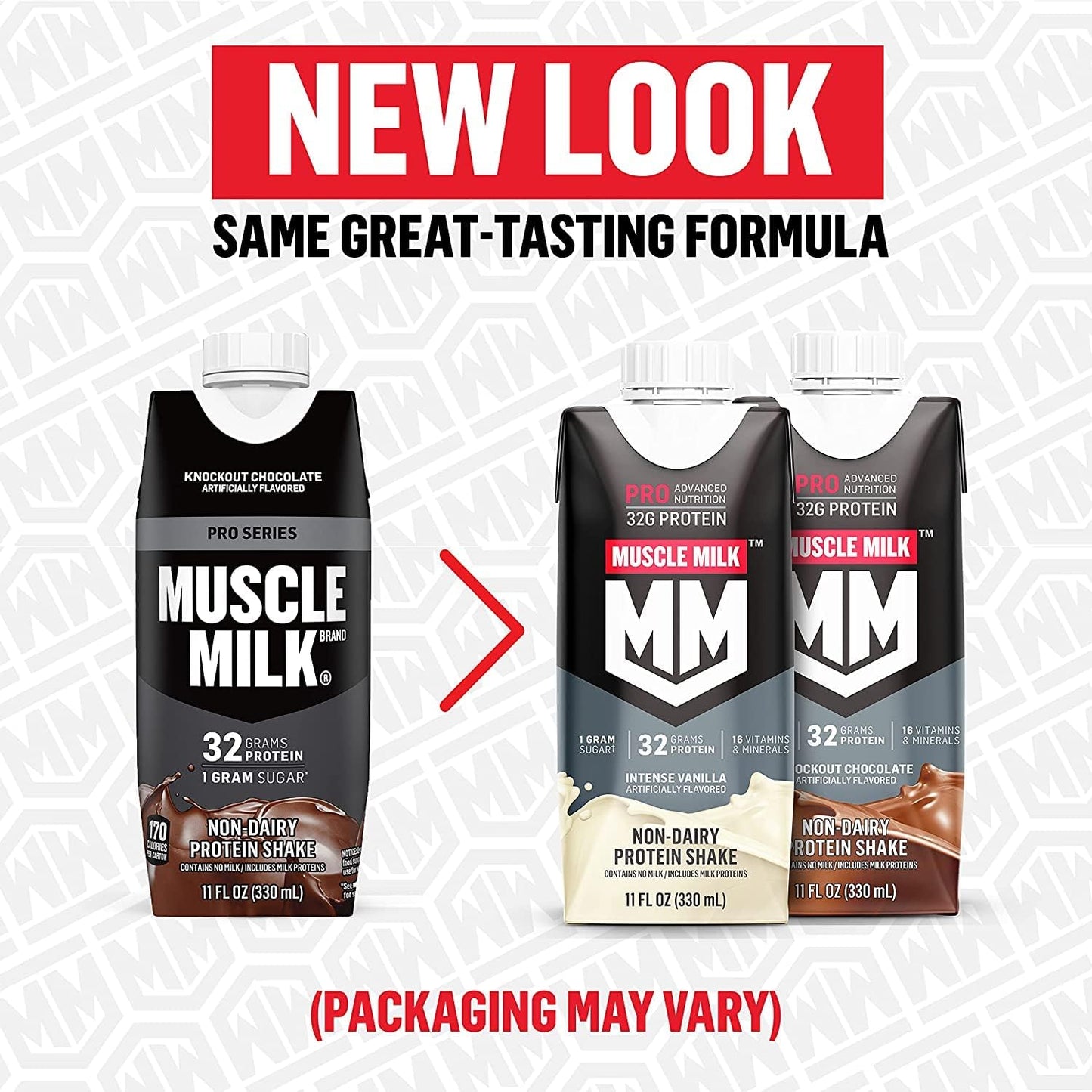 4-Pack Muscle Milk Pro Series Knockout Chocolate Protein Shake
